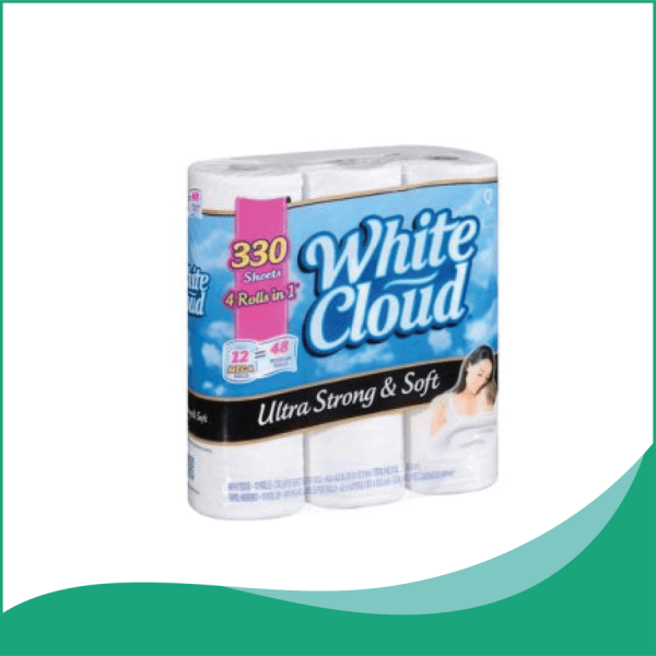 Giấy Vệ Sinh White Cloud 3 Lớp Ultra Strong & Soft