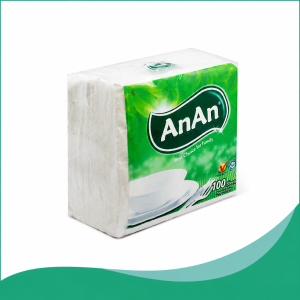 Khăn Giấy Ăn An An 2 Lớp 100 Tờ Lốc 6 Gói