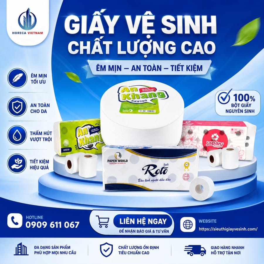 Giấy vệ sinh loại nào tốt? Cạch chọn theo nhu cầu sủ dụng tại Horeca Việt Nam