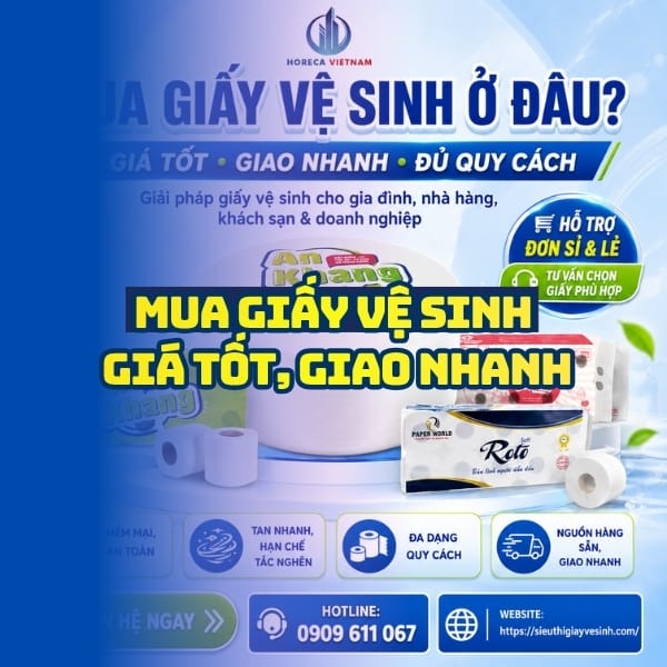 Giấy vệ sinh mua ở đâu giá sỉ tốt nhất giao hàng tận nơi?