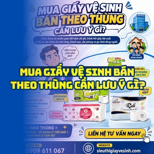 Horeca Việt Nam địa chỉ mua giấy vệ sinh bán theo thùng giá sỉ tận xưởng giao hàng tận nơi