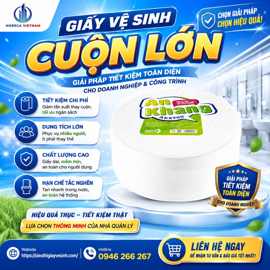 Giá giấy vệ sinh cuộn lớn hiện nay phụ thuộc vào yếu tố nào?
