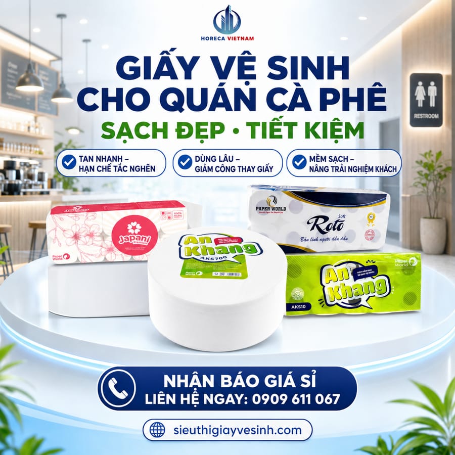 Cách chọn giấy vệ sinh cho quán cà phê uy tin