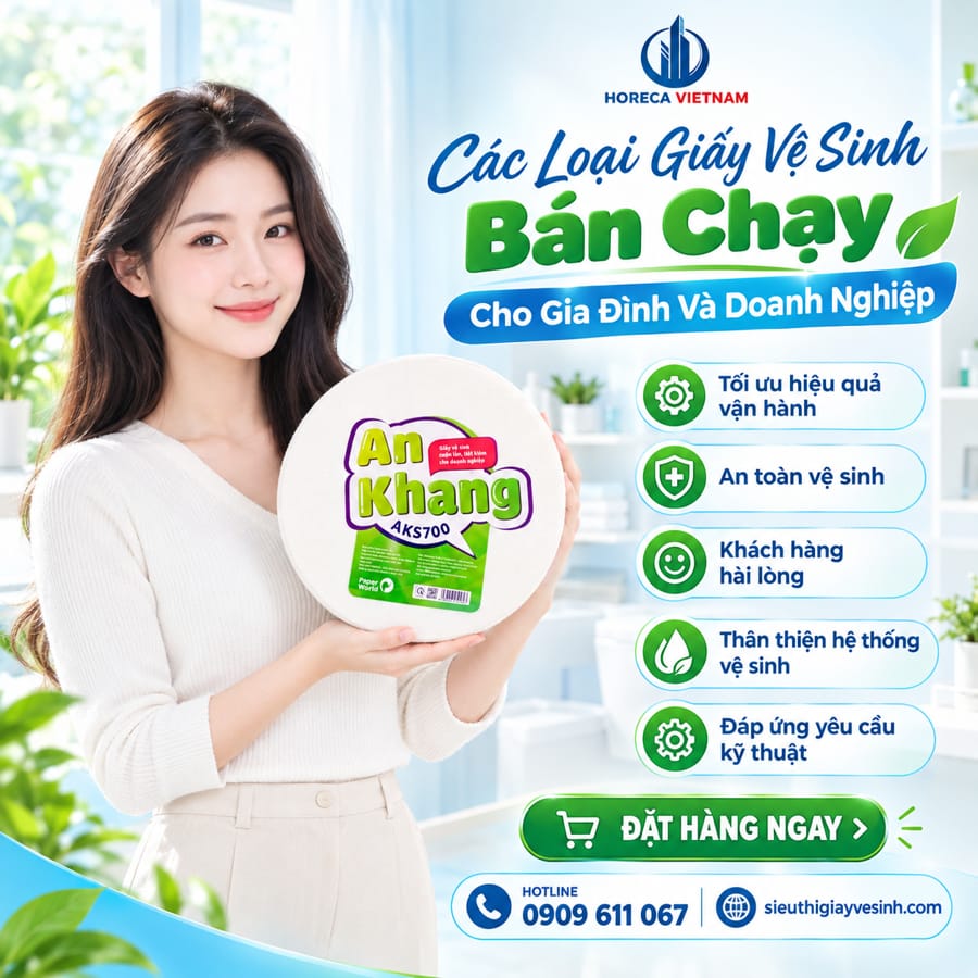Địa chỉ mua giấy vệ sinh bán chạy cho gia đình và doanh nghiệp tại nhà phân phối Horeca Việt Nam