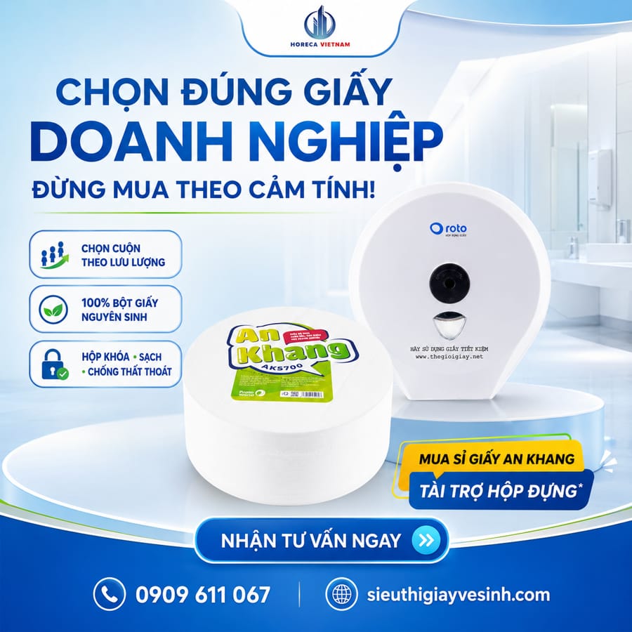 Địa chỉ mua giấy vệ sinh cho doanh nghiệp giá tốt giao nhanh tại Horeca Việt Nam