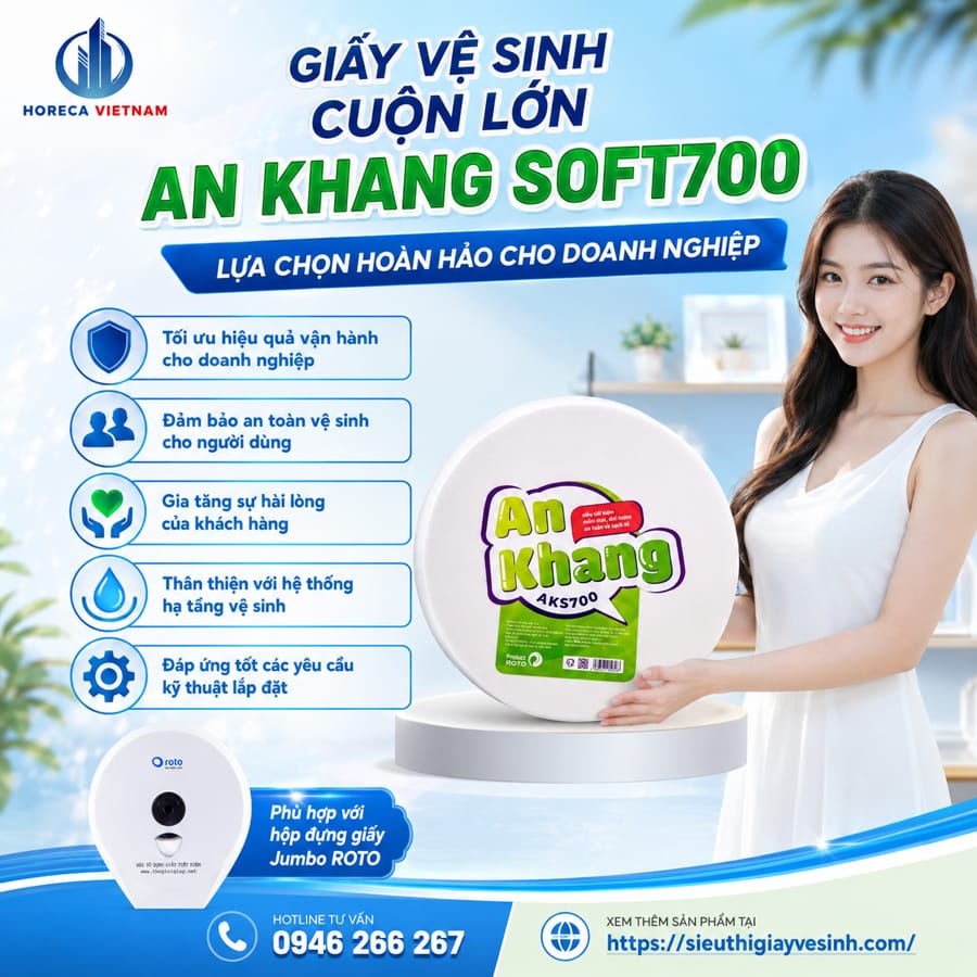 Địa chỉ mua giấy vệ sinh không bụi cuộn lớn cao cấp giá tốt tại Horeca Việt Nam