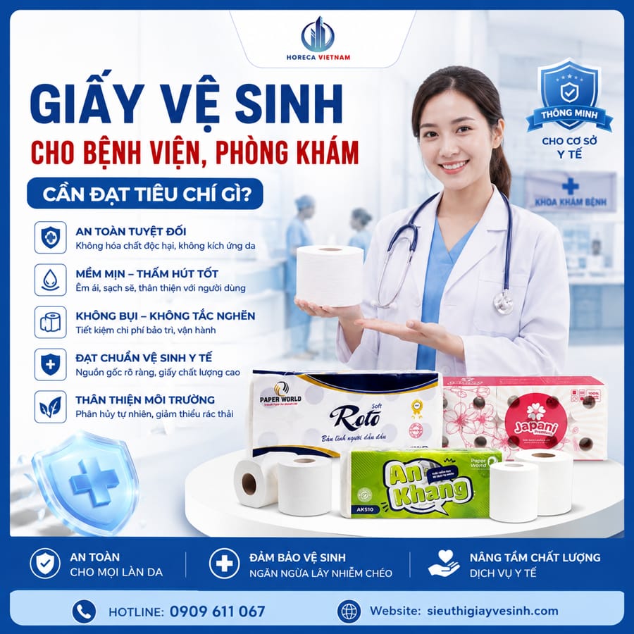 Cách chọn giấy vệ sinh cho bệnh viện mềm mịn an toàn