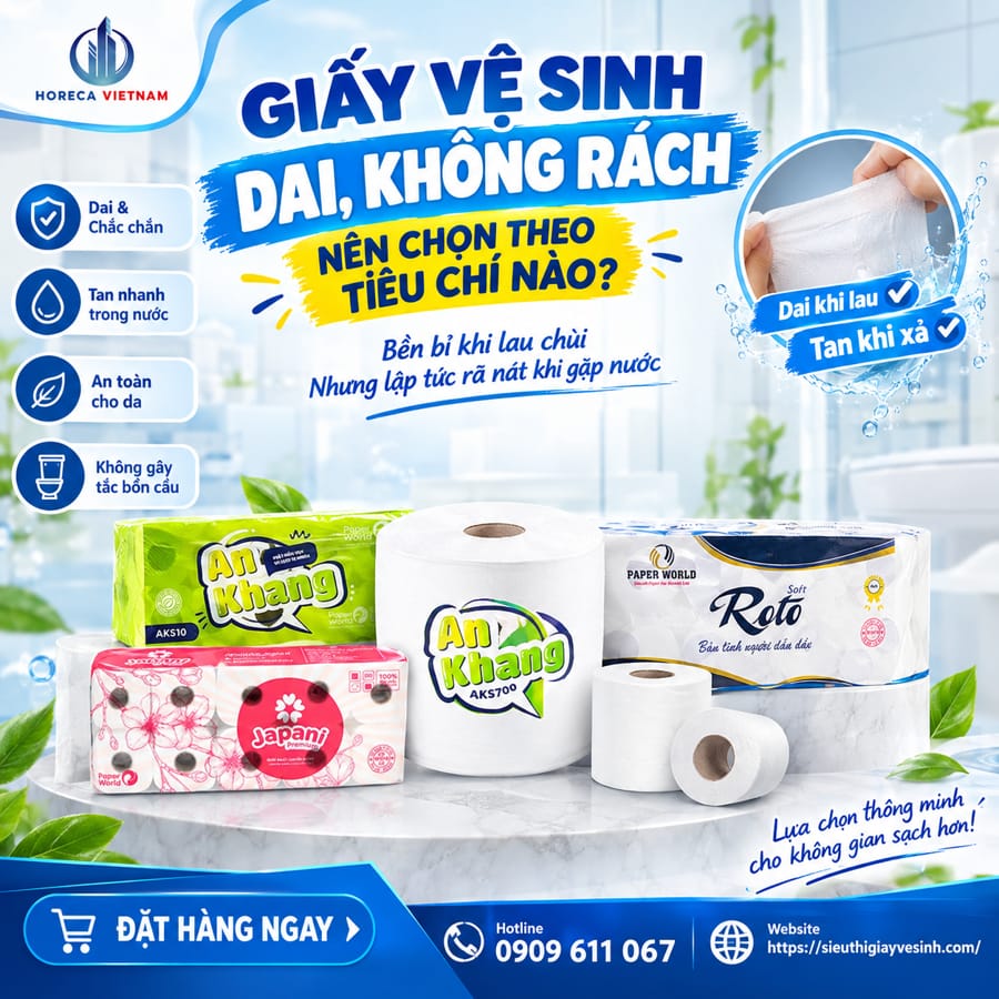 cách chọn giấy vệ sinh dai không rách