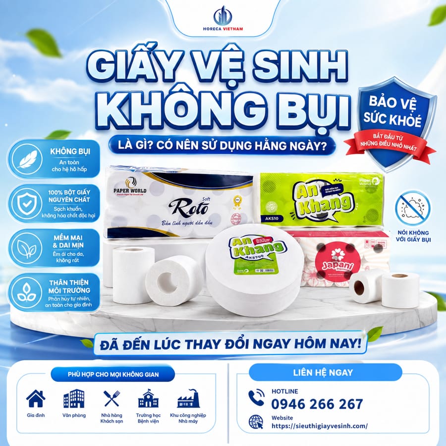 Có nên sử dụng giấy vệ sinh không bụi hàng ngày?