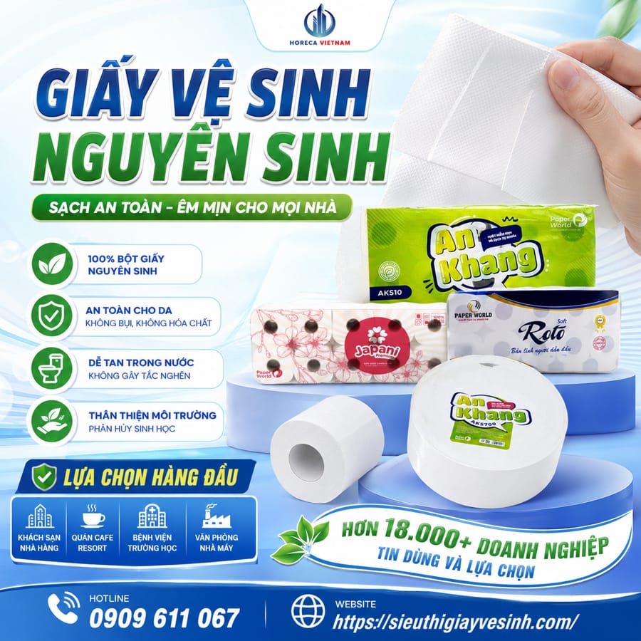 Cách nhận biết và giá bán giấy vệ sinh nguyên sinh