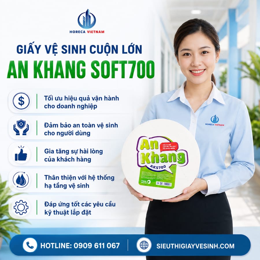 Horeca Việt Nam cung cấp giấy vệ sinh cho trường học uy tín