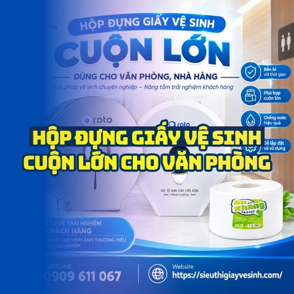 Horeca Việt Nam cung cấp hộp đựng giấy vệ sinh cuộn lớn cao cấp lắp đặt tận nơi
