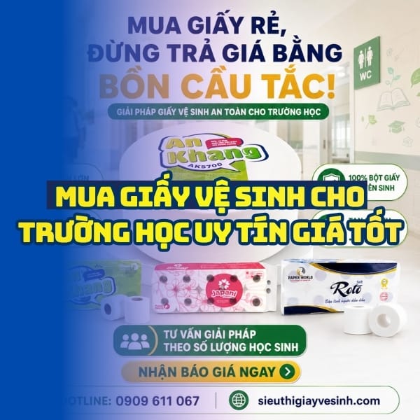 Horeca Việt Nam địa chỉ mua giấy vệ sinh cho trường học giá tốt giao nhanh