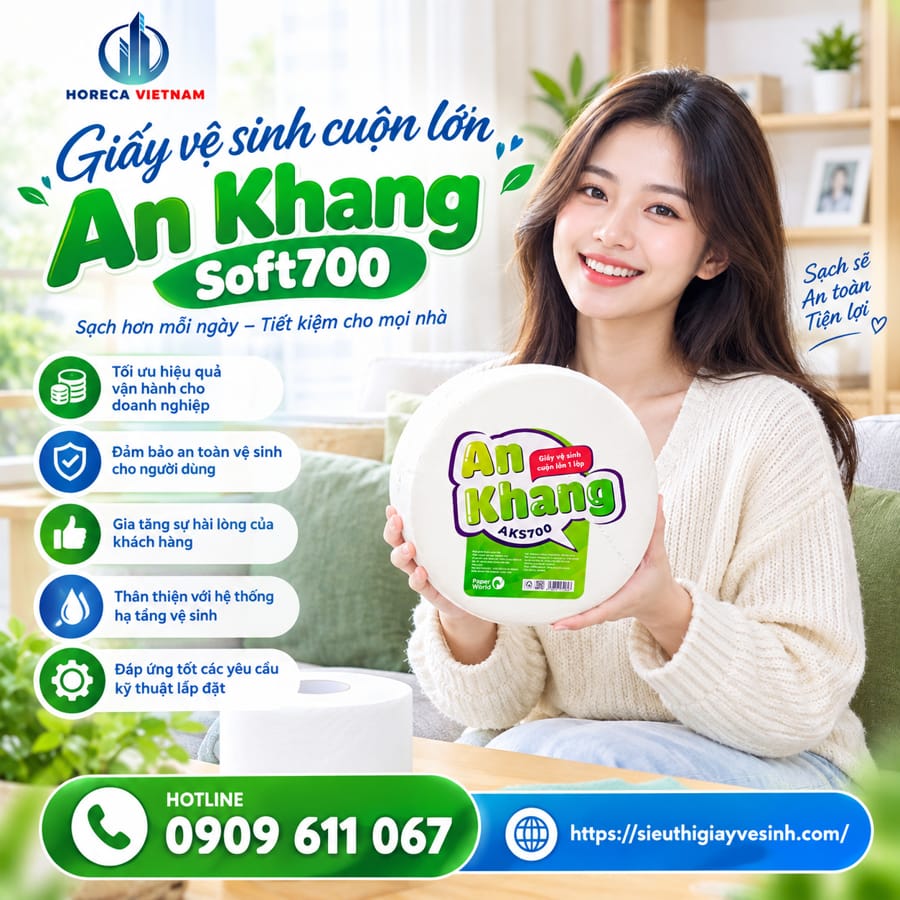 Horeca Việt Nam địa chỉ mua giấy vệ sinh có lõi uy tín giá tốt