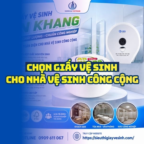 Horeca Việt Nam nhà cung cấp giấy vệ sinh nhà vệ sinh công cộng uy tín giá tốt giao nhanh