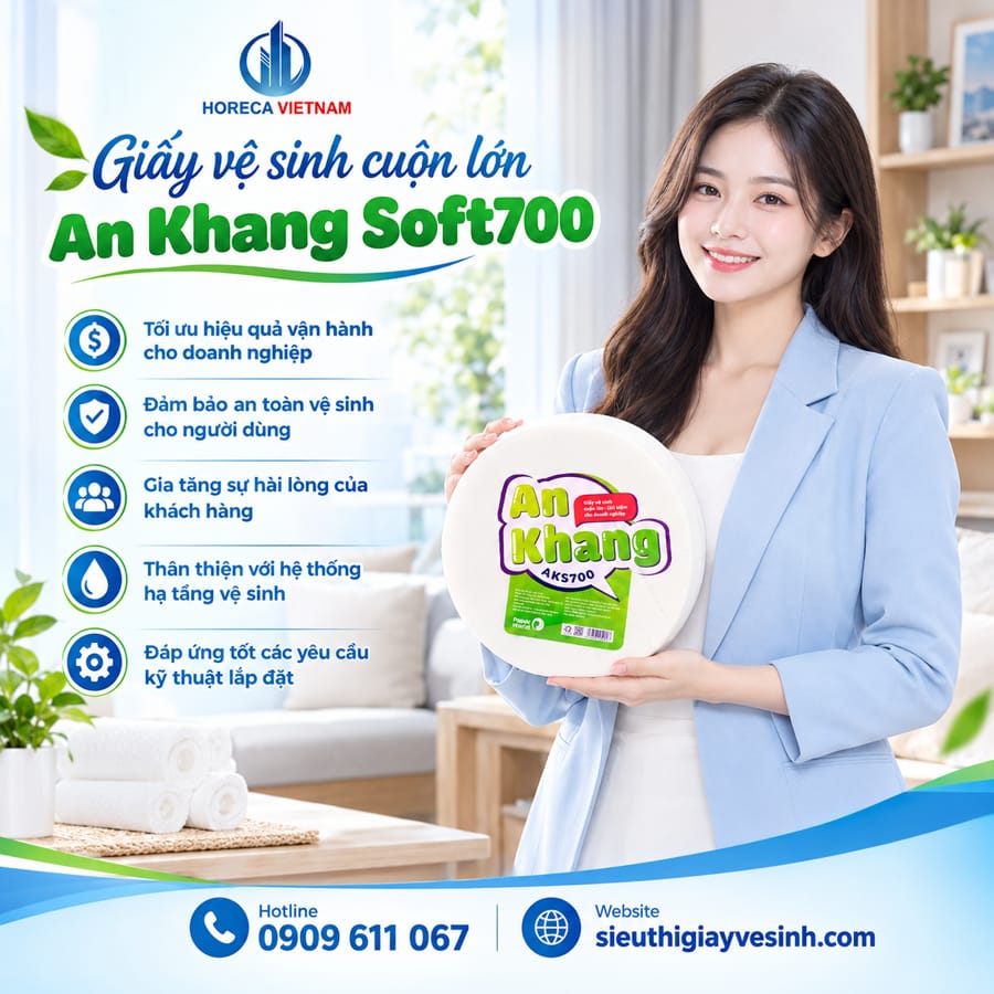 Horeca Việt Nam nhà phân phối giấy vệ sinh cuộn lớn cao cấp giá sỉ tốt nhất giao hàng nhanh