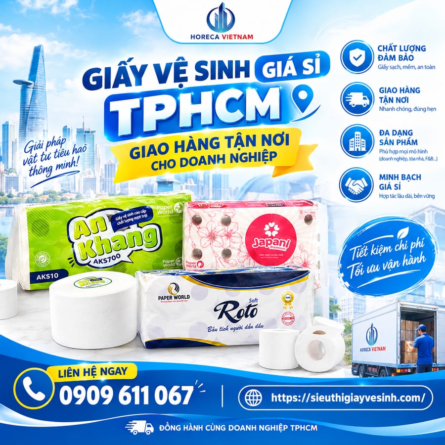 Nhà cung cấp giấy vệ sinh toàn quốc cho doanh nghiệp.