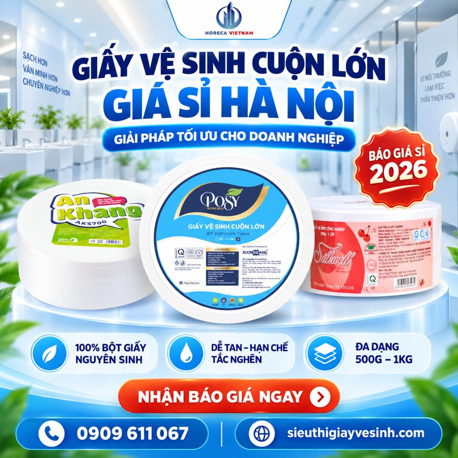 Thương hiệu giấy vệ sinh cuộn lớn đáng đầu tư nhất 2026?
