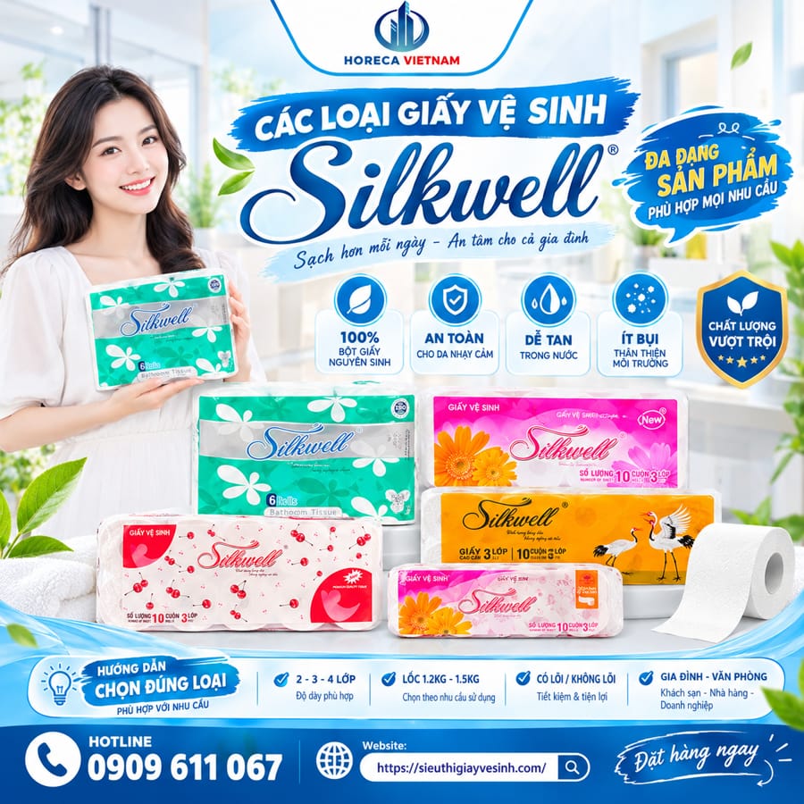 Cách chon các loại giấy vệ sinh Silkwell.