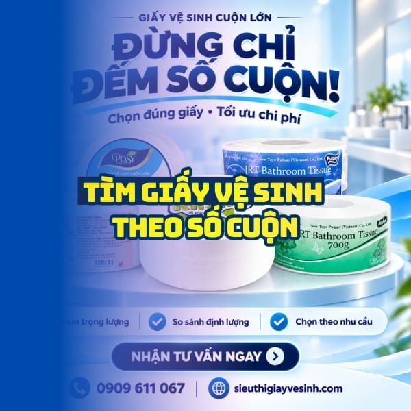 Cách tìm giấy vệ sinh theo số cuộn tại Horeca Việt Nam
