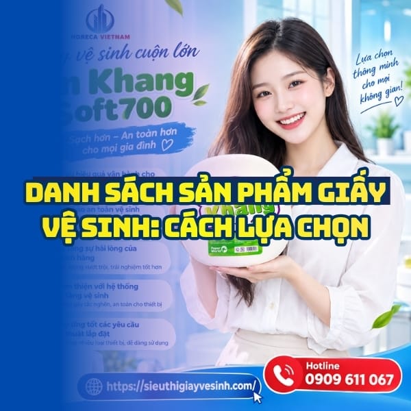 Danh sách sản phẩm giấy vệ sinh uy tín giá tốt tại nhà phân phối Horeca Việt Nam