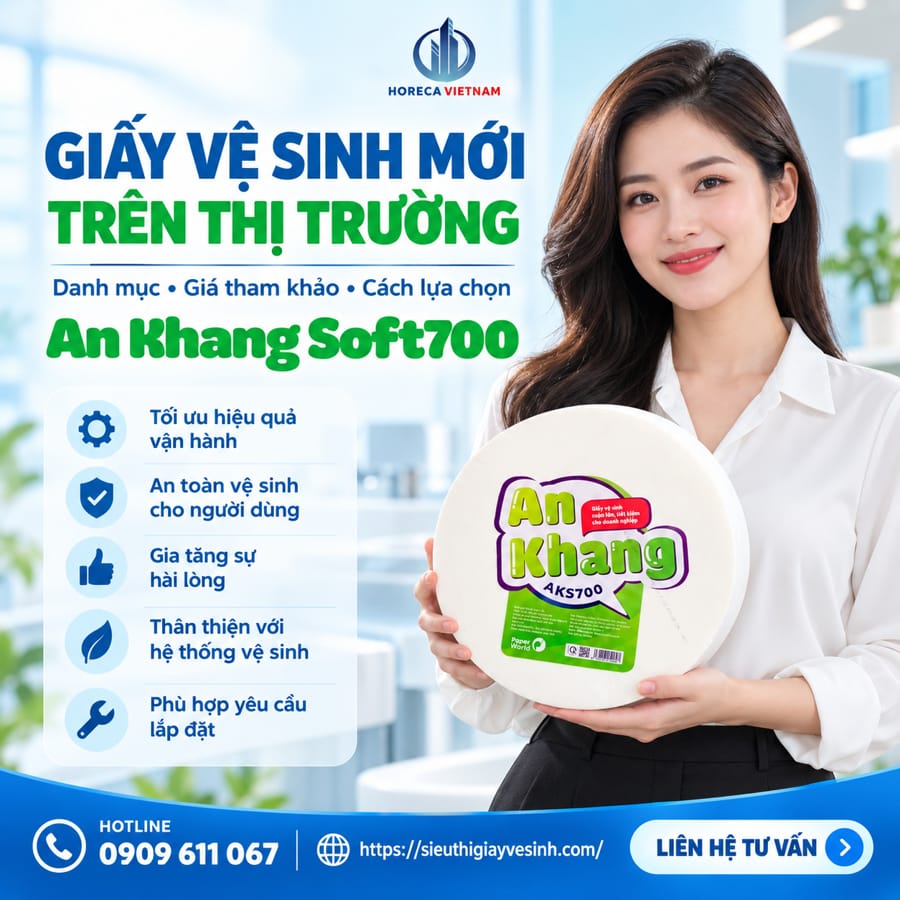 Horeca Việt Nam cung cấp giấy vệ sinh mới trên thị trường uy tín giá tốt