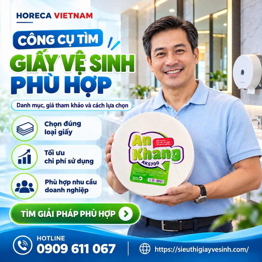 Mua sỉ giấy vệ sinh chính hãng giá tốt tại nhà phân phối Horeca Việt Nam